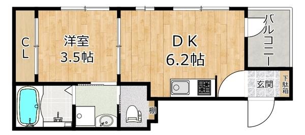 ハーモニーテラス千舟Ⅱ 間取り図画像