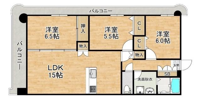 淀川ハイライフマンション（308） 間取り図画像