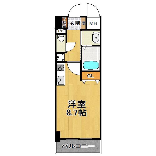 大阪市淀川区十三本町マンション 間取り図画像