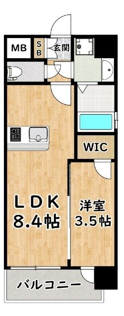 LUMINOUS三国本町 間取り図画像