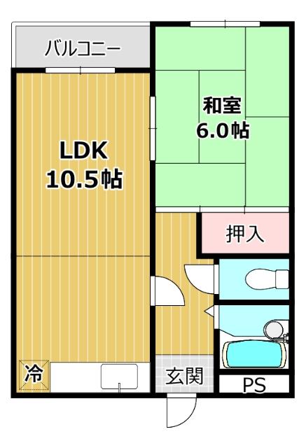 マンション修楽 間取り図画像