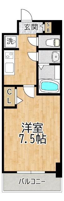 ワールドアイ大阪CITYGATE 間取り図画像