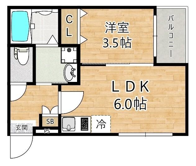 ハーモニーテラス大和田 間取り図画像