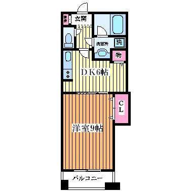 ライフ佃 間取り図画像