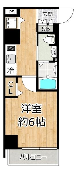 セオリー大阪フルール 間取り図画像