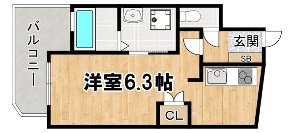 メロディア塚本 間取り図画像
