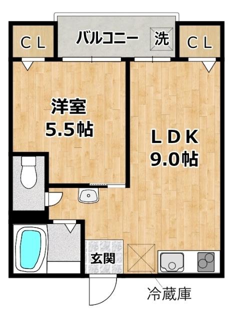 マンションなぎさ 間取り図画像