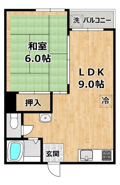 マンションなぎさ 間取り図画像