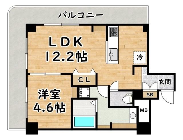 近鉄淀川リバーサイドマンション（513） 間取り図画像