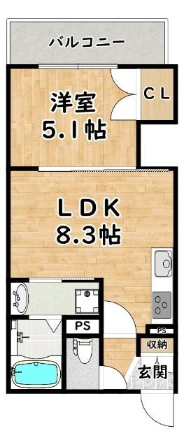 ICH加島 間取り図画像
