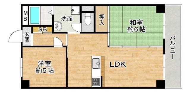 浅井マンション 間取り図画像