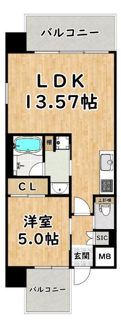 プレジオ御幣島ASIAN 間取り図画像