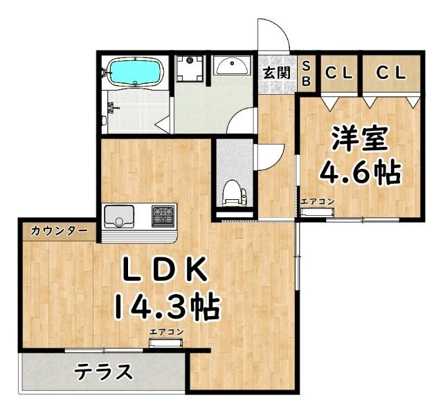 アルデバラン新高（202） 間取り図画像