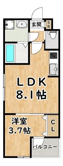 H-maison千船 間取り図画像