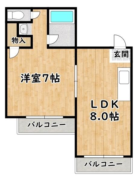 セントラル野里 間取り図画像
