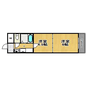 Riora塚本Ⅱ 間取り図画像
