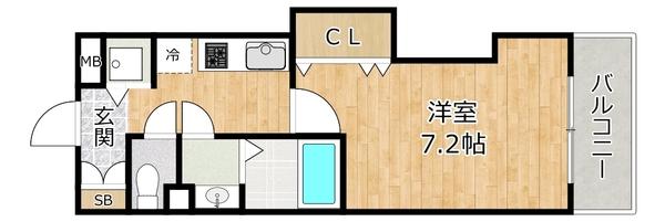 大阪市淀川区十三本町マンション 間取り図画像