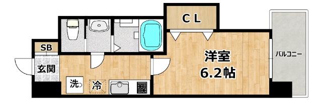 大阪市淀川区十三本町マンション 間取り図画像