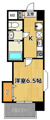 大阪市淀川区十三本町マンション 間取り図画像