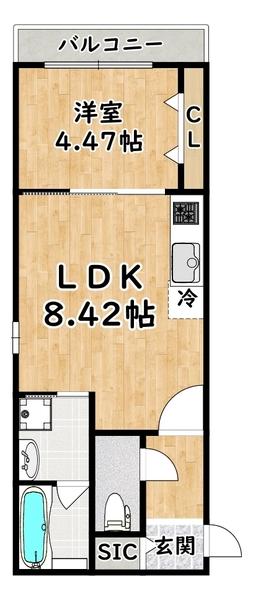 カサーディア加島Ⅱ 間取り図画像