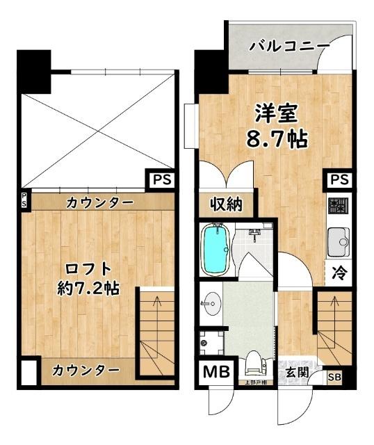 エスリード大阪シティーウエスト 間取り図画像