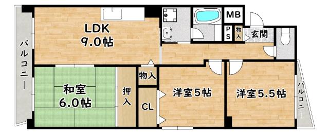 エスポワール 間取り図画像