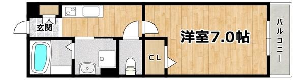 アップル塚本 間取り図画像