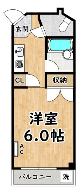 パシフィック北野 間取り図画像