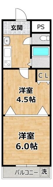 メゾネット・フジ 間取り図画像