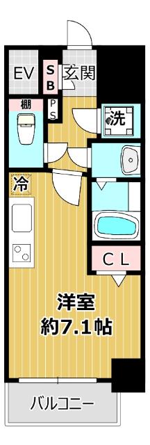 ファーストフィオーレ大阪ウエストウェルビング 間取り図画像
