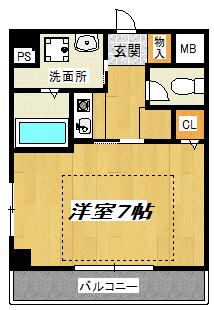 ラシーヌ新北野 間取り図画像