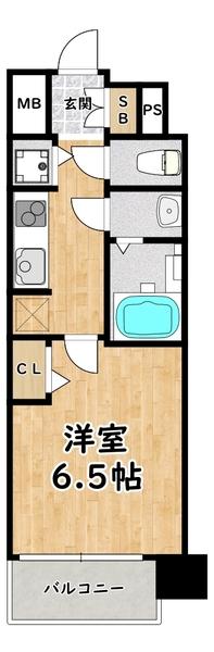 アドバンス大阪ヴェンティ 間取り図画像