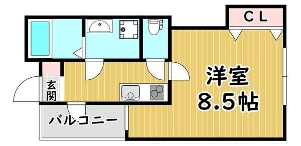 クレア大和田 間取り図画像