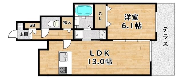 サンロード新和Ⅲ 間取り図画像