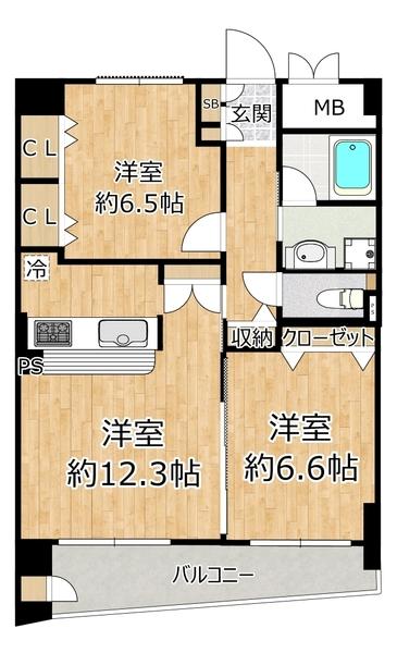 淀川ウエストタワー 間取り図画像