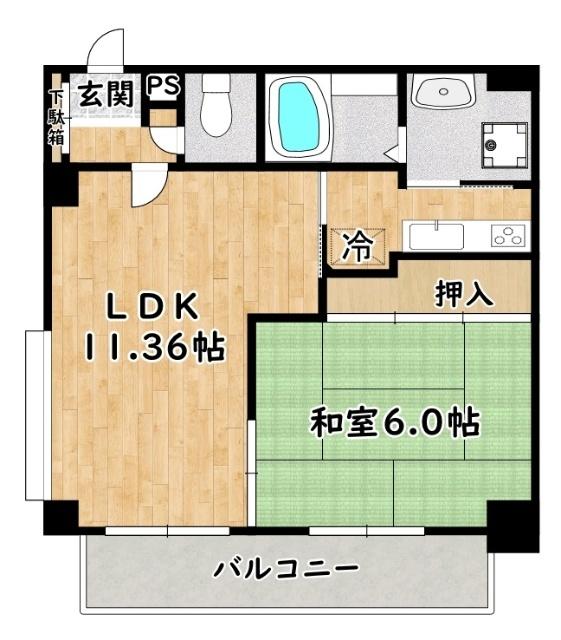 イスズハイツベル加島Ⅱ 間取り図画像