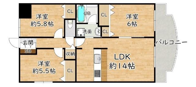 タイガーアネックス 間取り図画像
