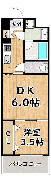 ファステート大阪マジョリティ 間取り図画像