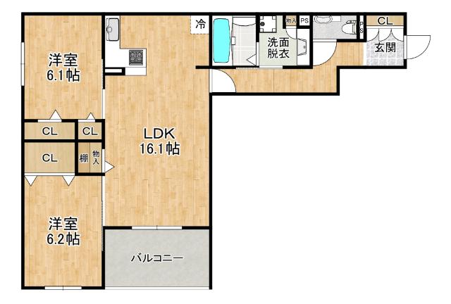 Field court 間取り図画像