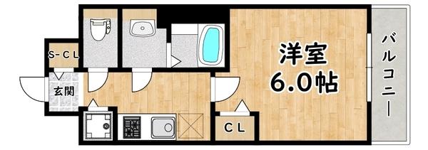 プレサンス塚本駅前 間取り図画像