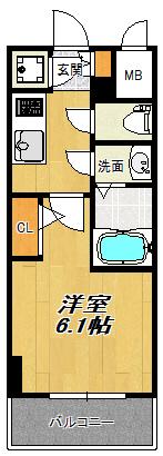 エスリード大阪シティノース 間取り図画像