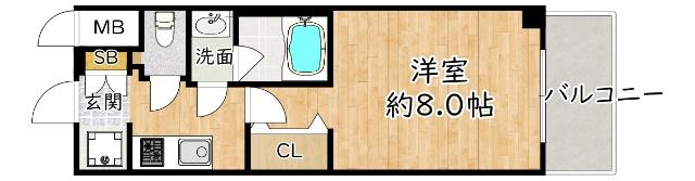 スプランディッド十三本町 間取り図画像