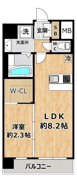 プレリスNEO大阪十三エルヴィオン 間取り図画像