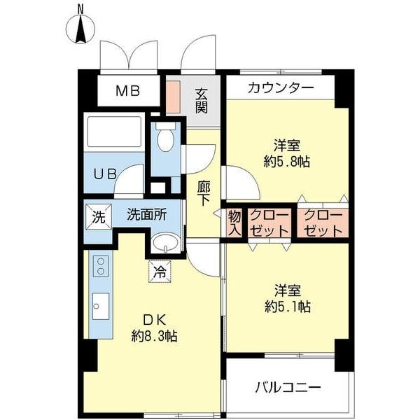 フェリステージ塚本（102a） 間取り図画像