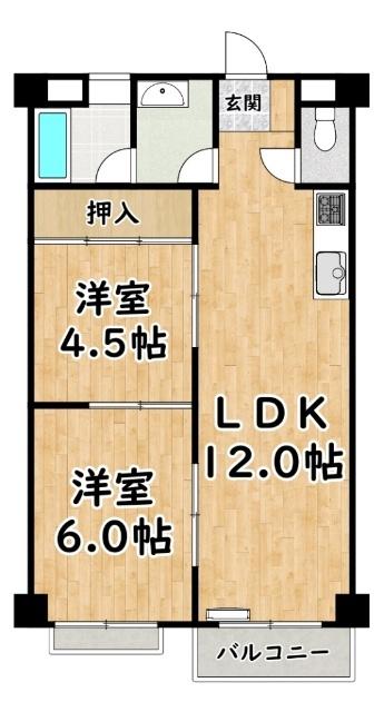 リバーサイド新淀ハイツ 間取り図画像