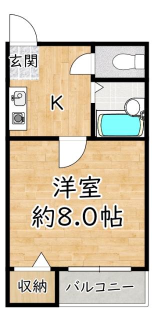 香川ハイツ 間取り図画像