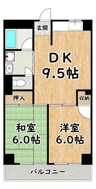 リブランス河村マンション 間取り図画像