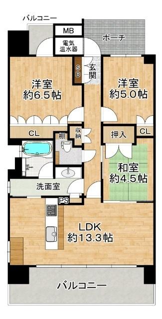 ブリリア塚本 間取り図画像