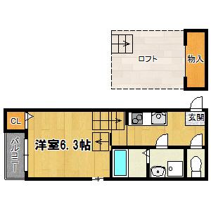 グランディオーソ姫島 間取り図画像