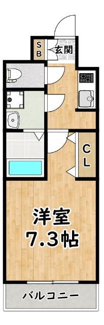 スワンズ大阪アクシオン 間取り図画像